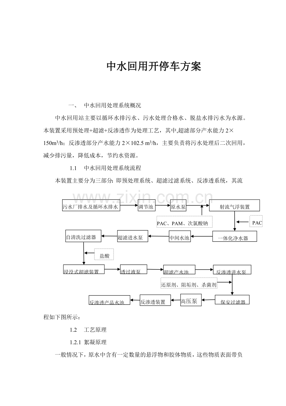 中水回用开停车方案.docx_第2页