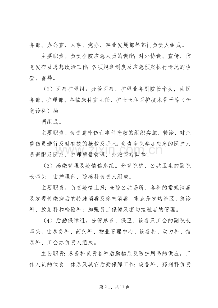 医院各部门科室间的应急协调规章制度 .docx_第2页