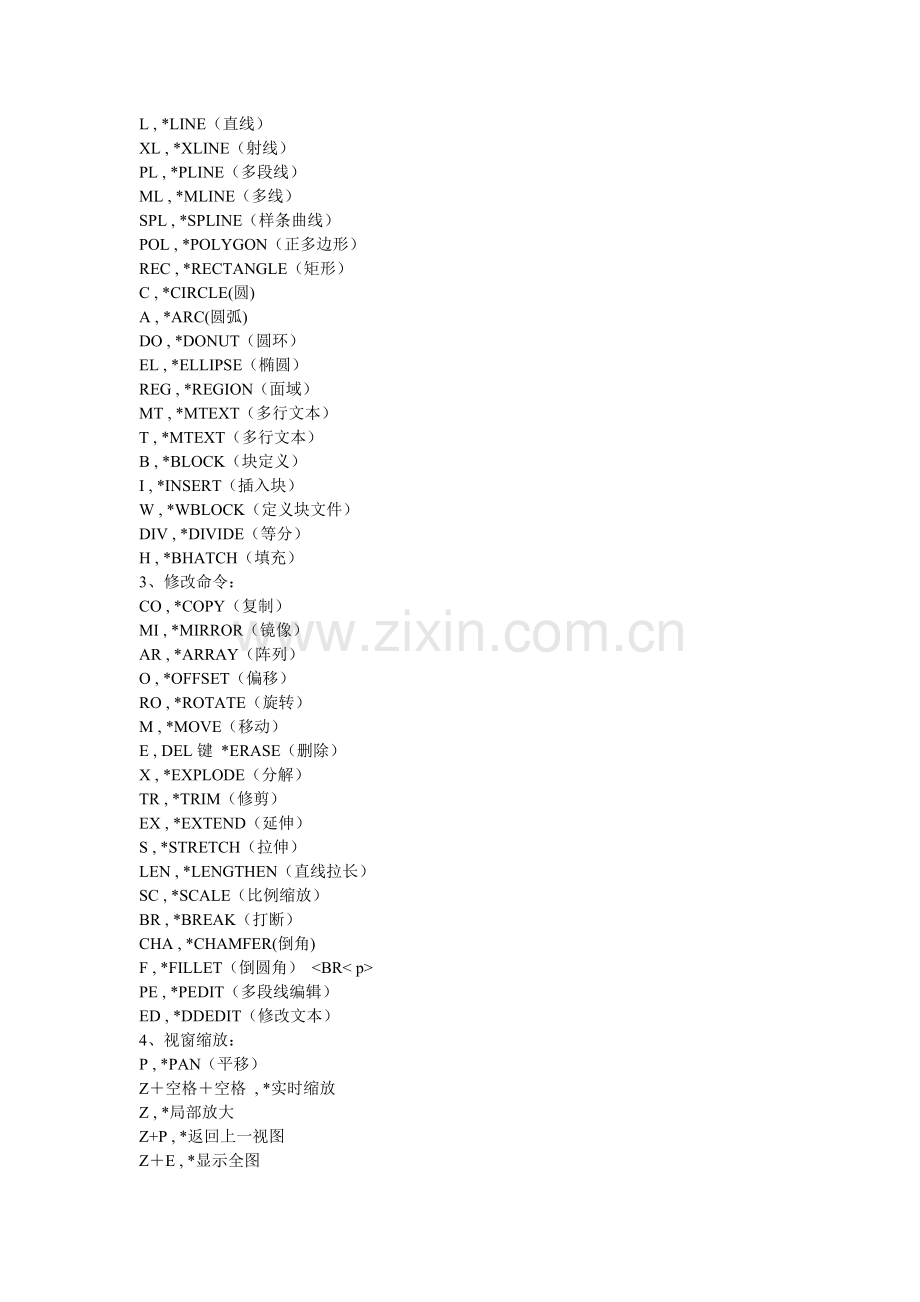 CAD常用快捷键介绍.doc_第2页