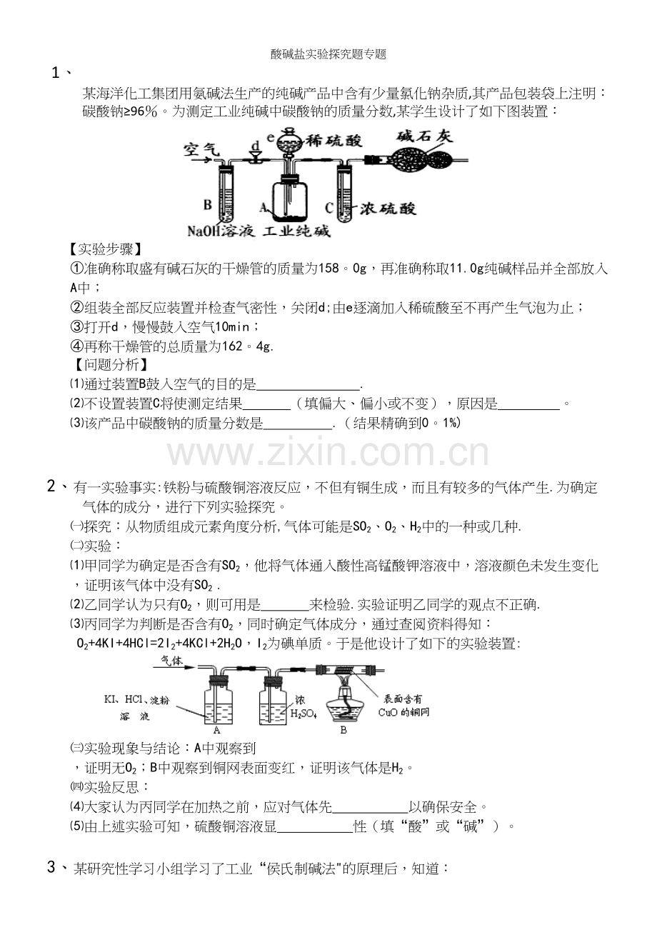 酸碱盐实验探究题专题.docx_第2页