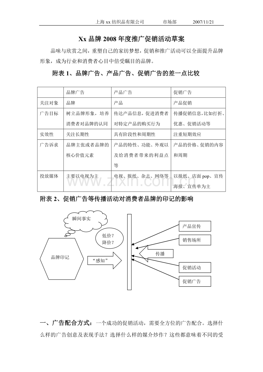 Xx品牌2008年度推广促销活动方案.doc_第1页