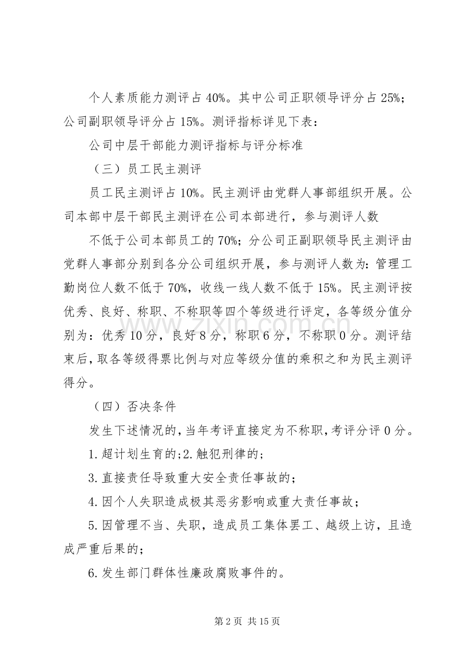 公司中层干部考评规章制度.docx_第2页