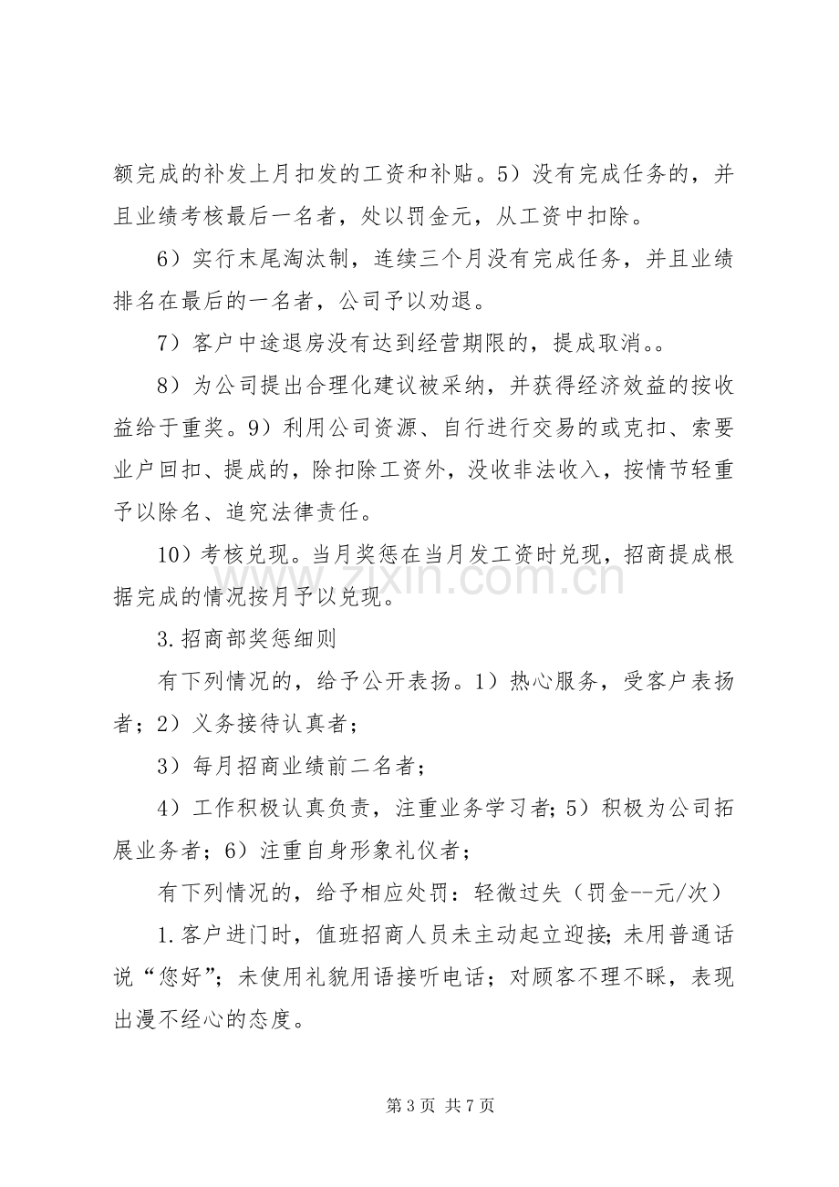 招商人员考核奖惩规章制度.docx_第3页