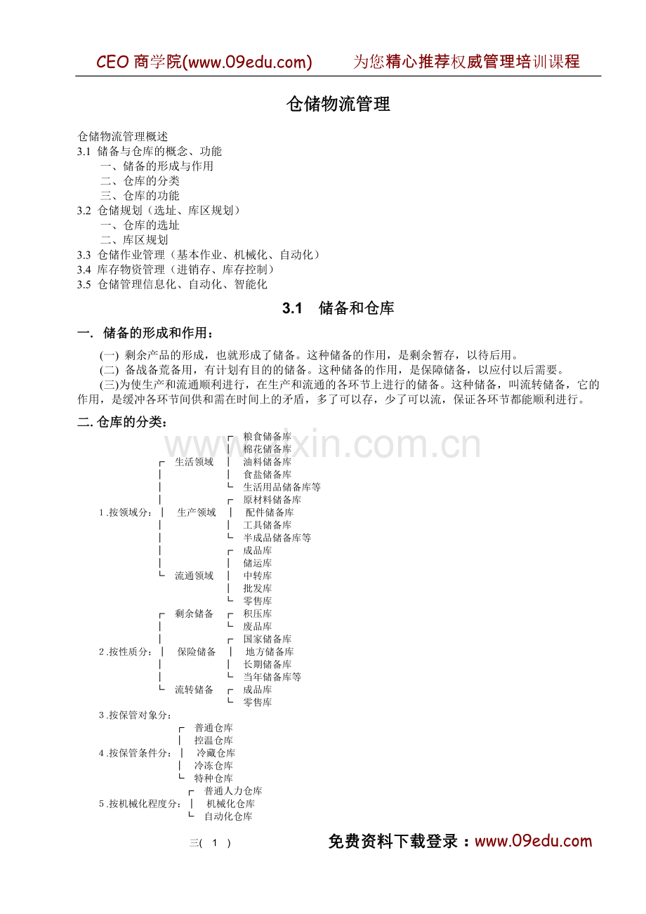 仓储物流管理1.doc_第1页