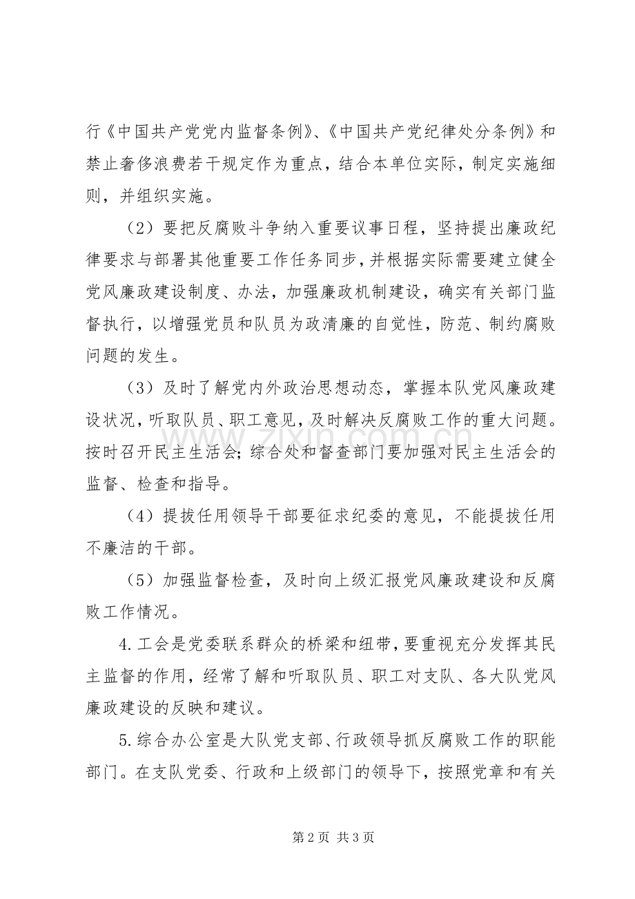 支队党风廉政建设规章制度 .docx_第2页