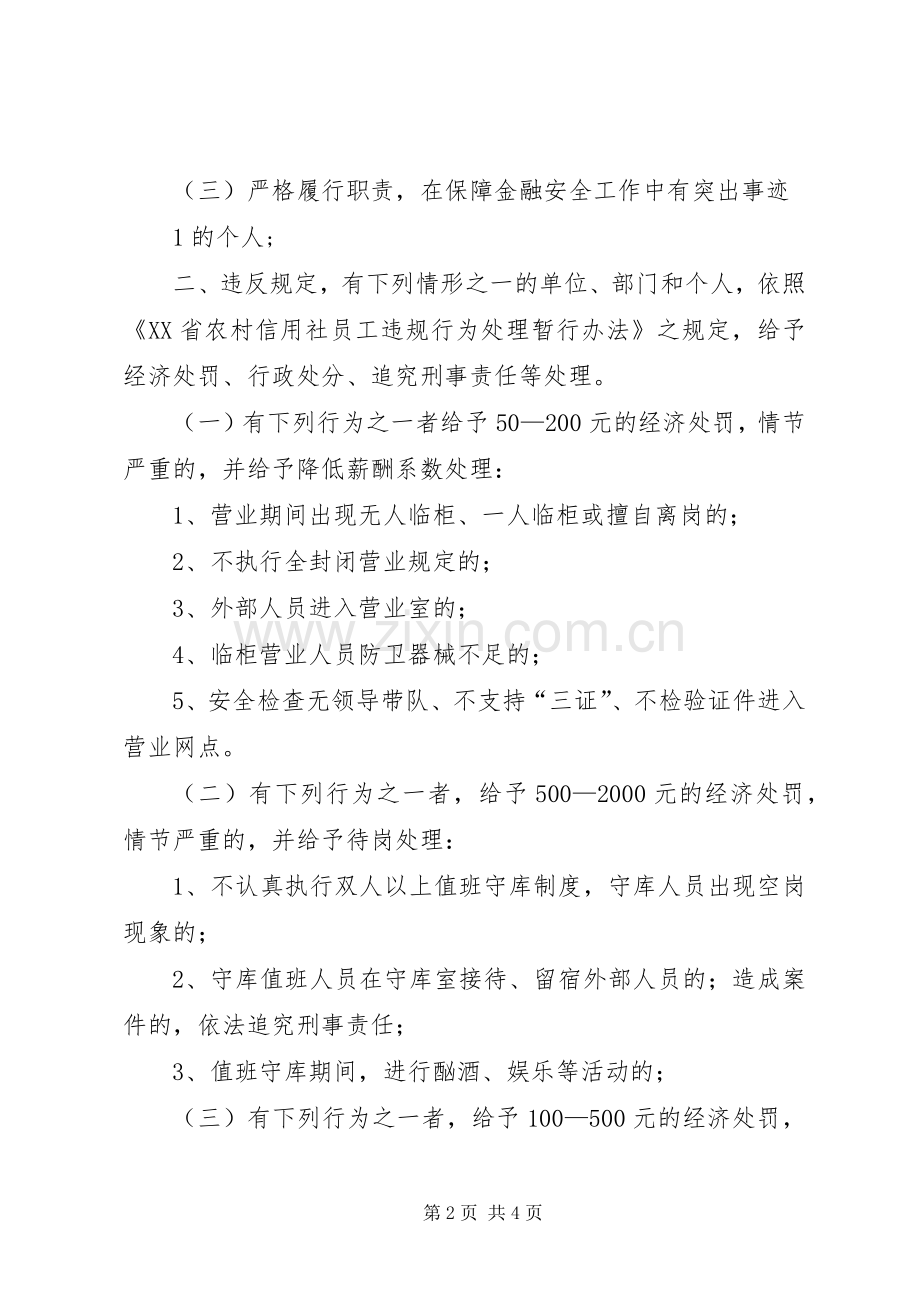 部门奖惩规章制度草案 .docx_第2页