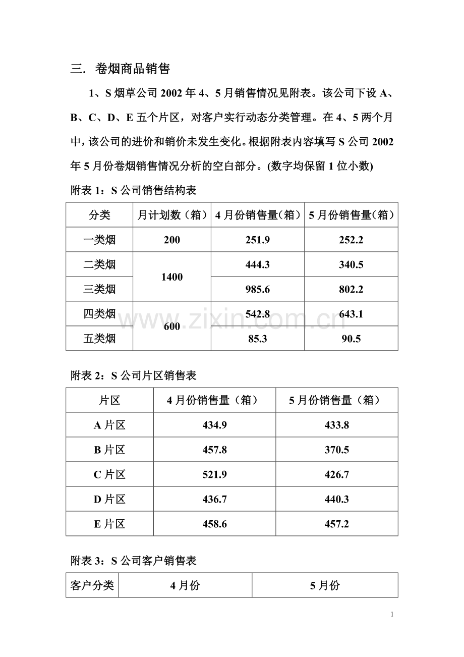 高级技能例题(销售)1.doc_第1页