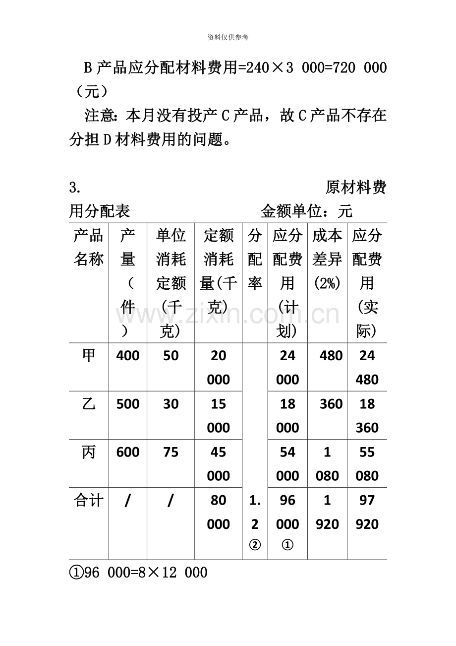 自考本科段成本管理会计学习题集答案.docx_第3页