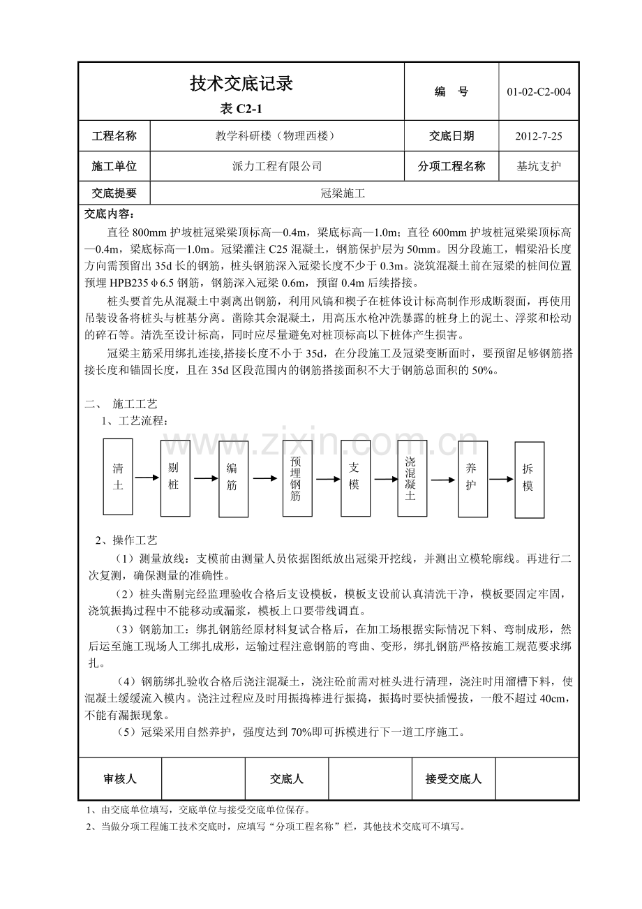 冠梁技术交底2.doc_第2页