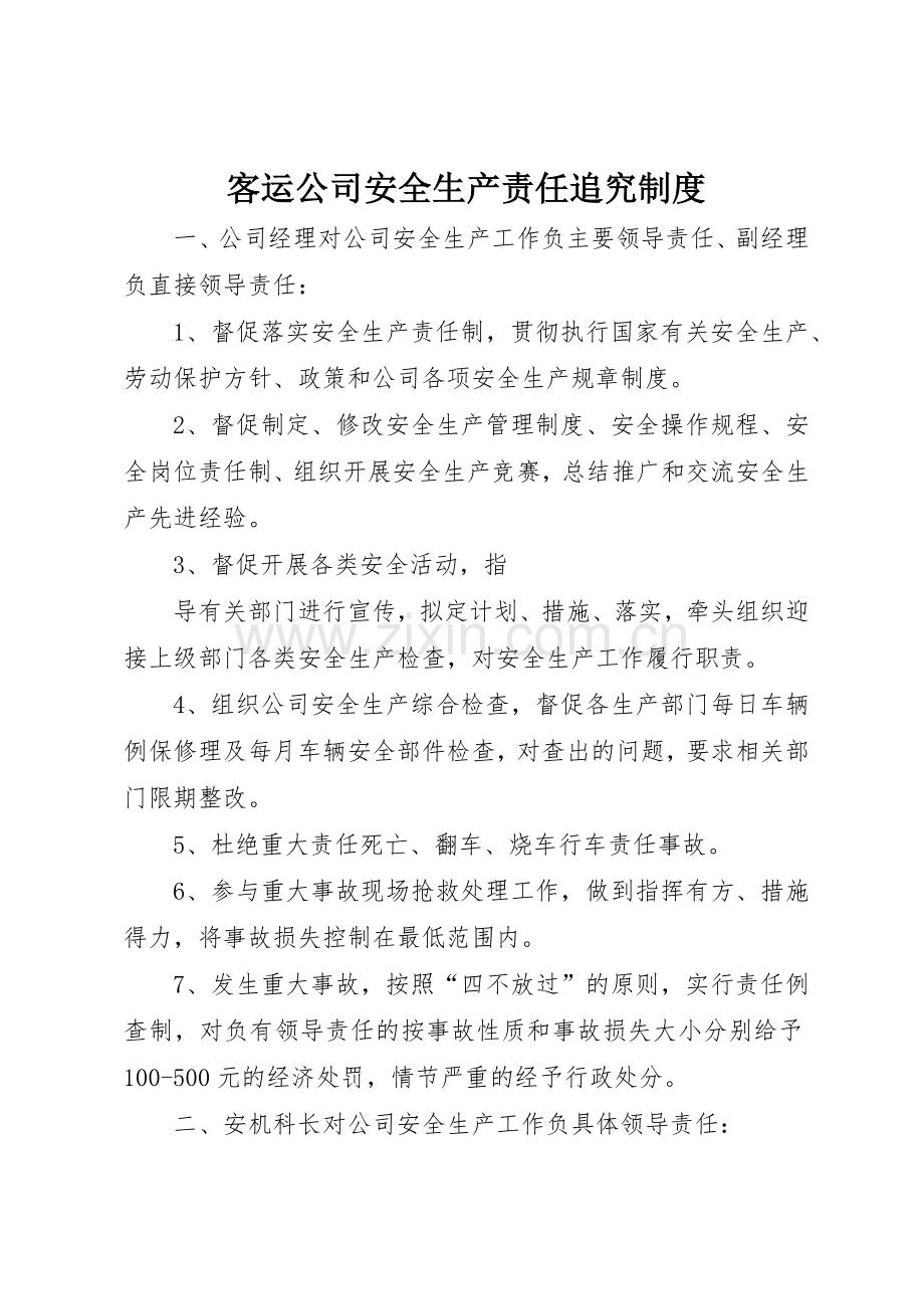 客运公司安全生产责任追究规章制度 (2).docx_第1页