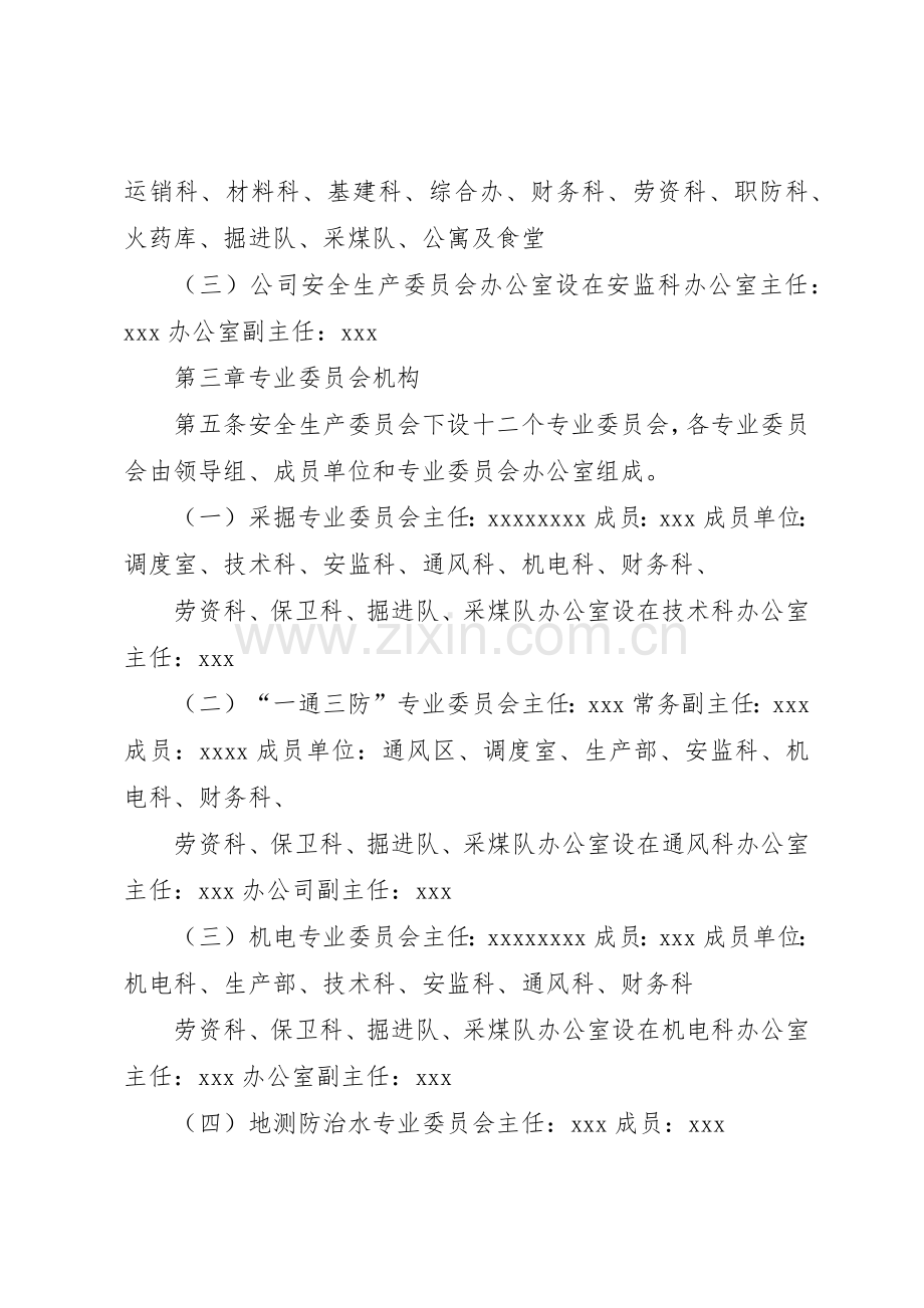 煤矿安全生产委员会规章制度 .docx_第2页