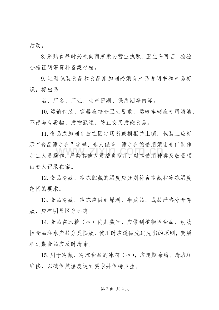 原料进货查验记录规章制度细则.docx_第2页