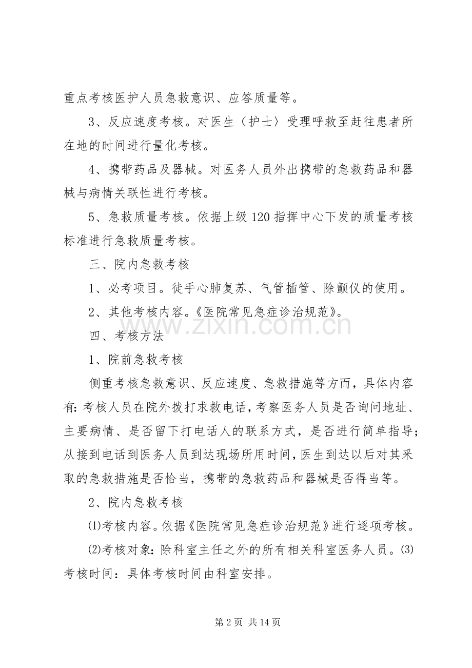 急诊医护人员技能培训与考核规章制度.docx_第2页