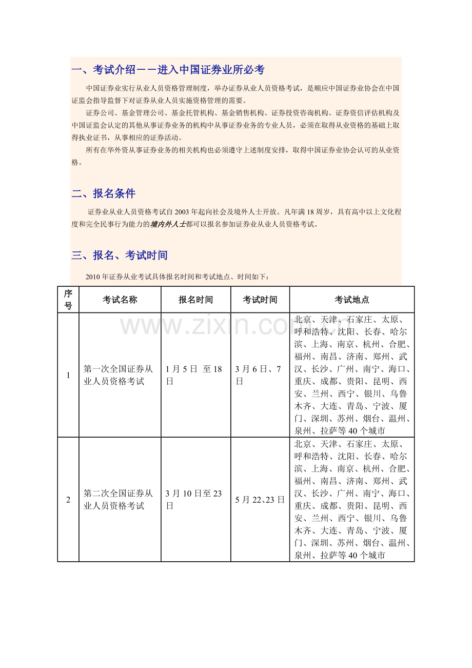 证券业从业人员资格考试常见问题.doc_第1页