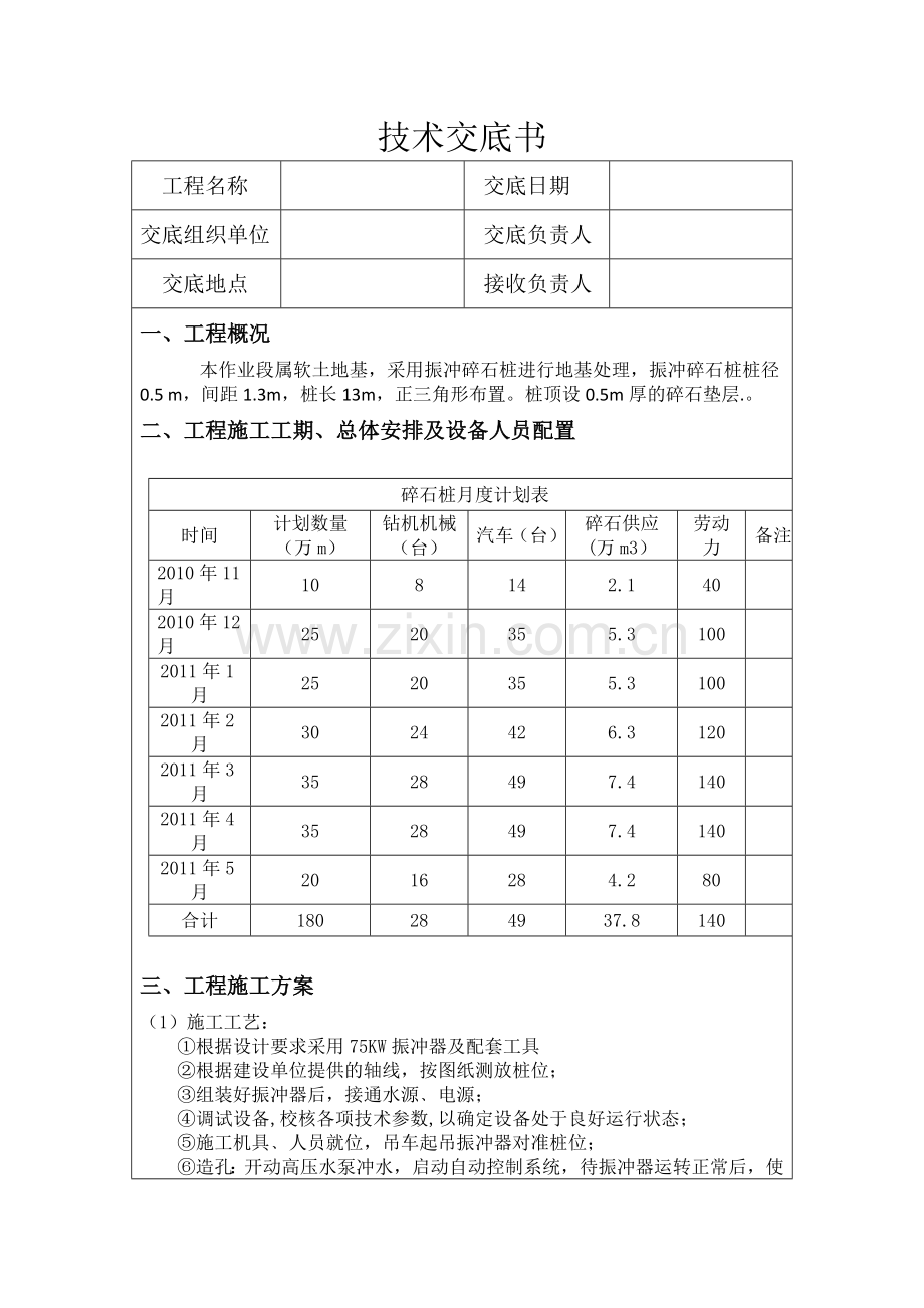 碎石桩技术交底.doc_第1页