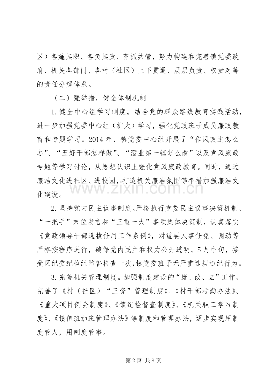 履行党风廉政建设职责要求工作报告.docx_第2页