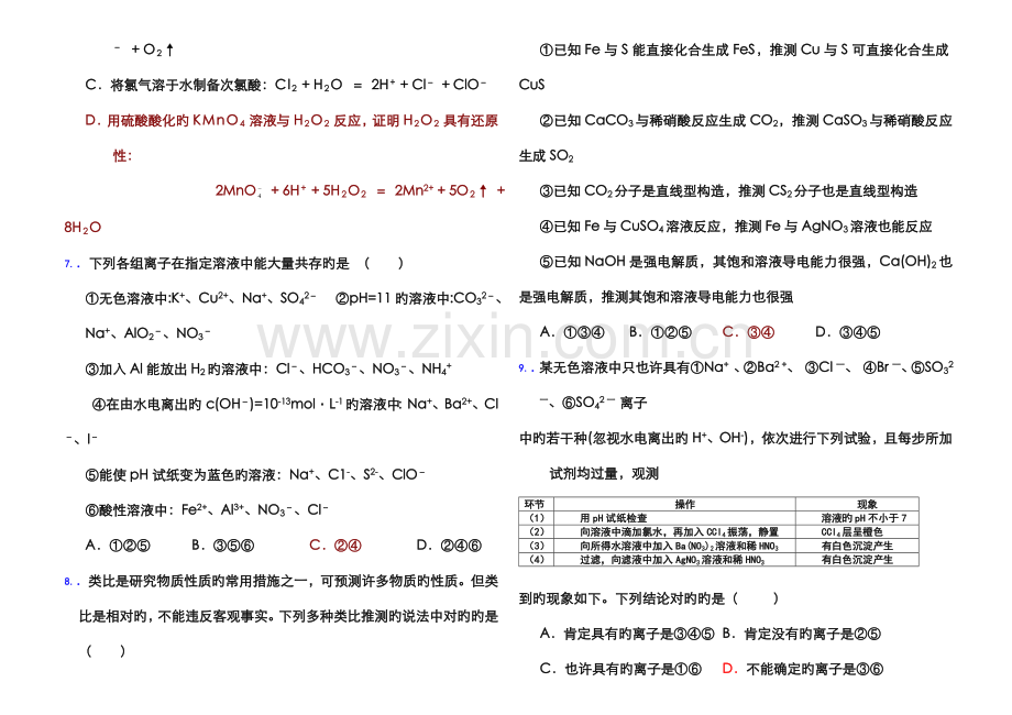 2022年浙江1月高等教育药物化学自考试题.doc_第2页