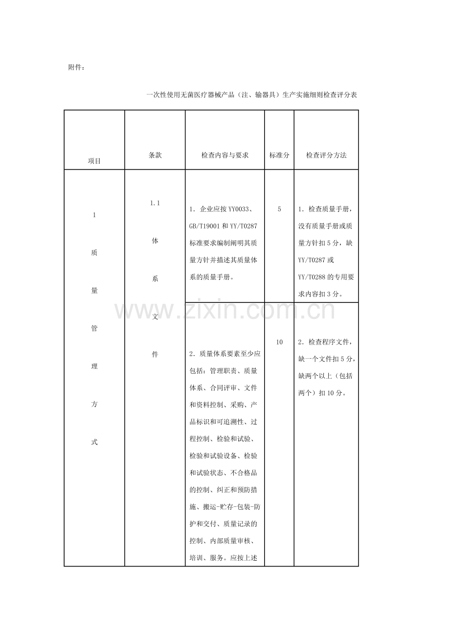 一次性使用无菌医疗器械产品(注、输器具)生产实施细则....doc_第3页