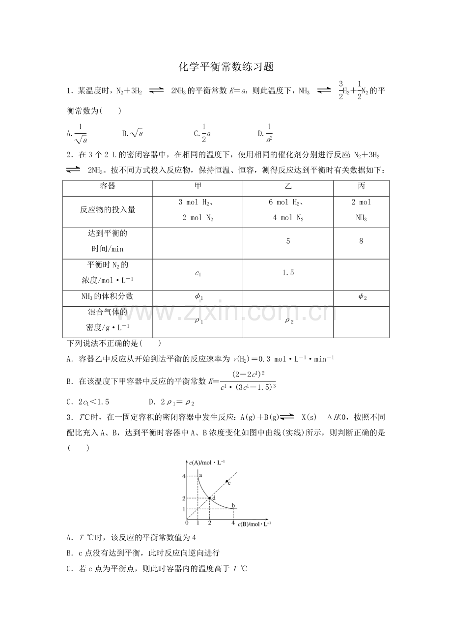 化学平衡常数.doc_第1页