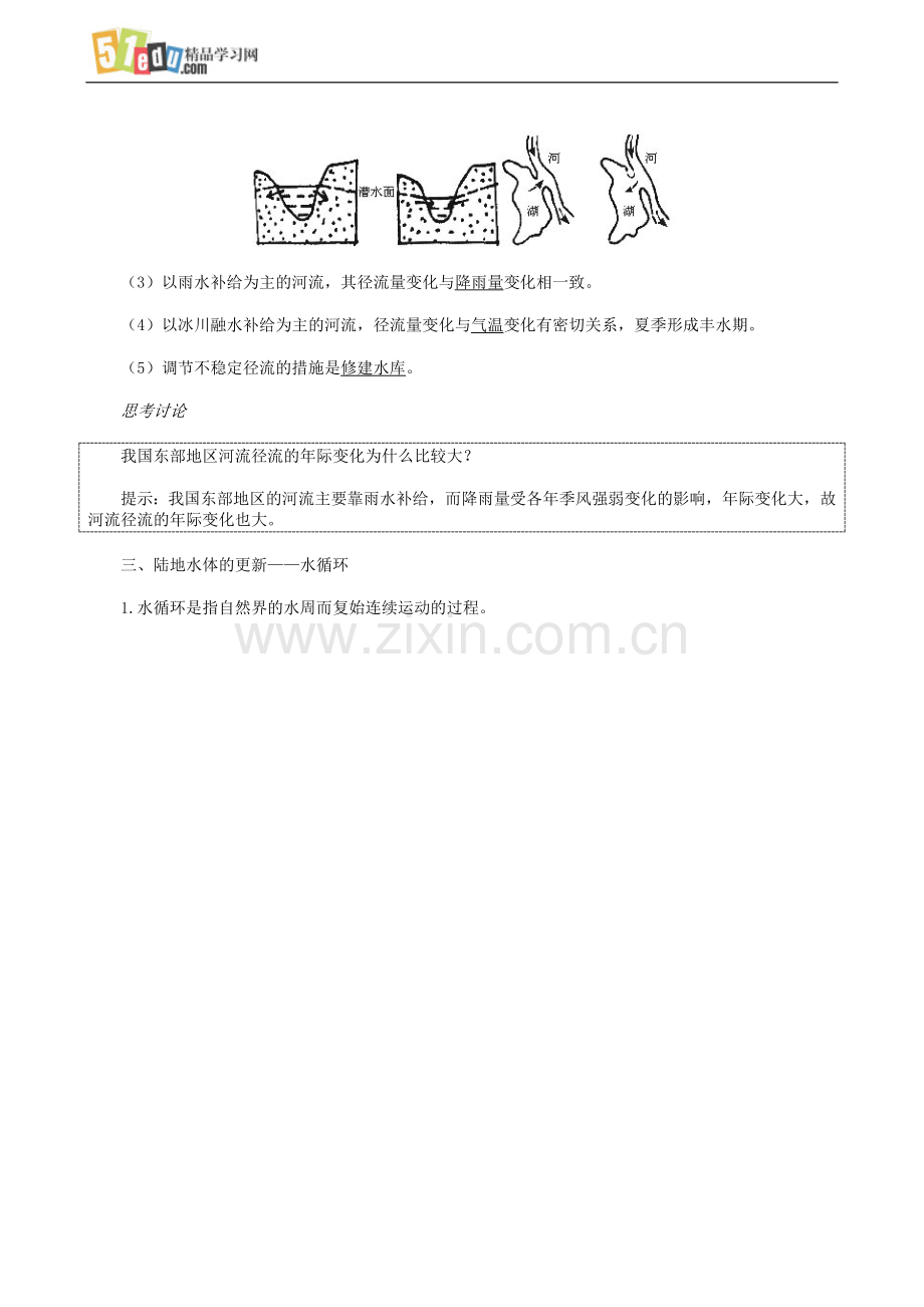 高三地理高考第一轮单元复习 陆地水.doc_第2页