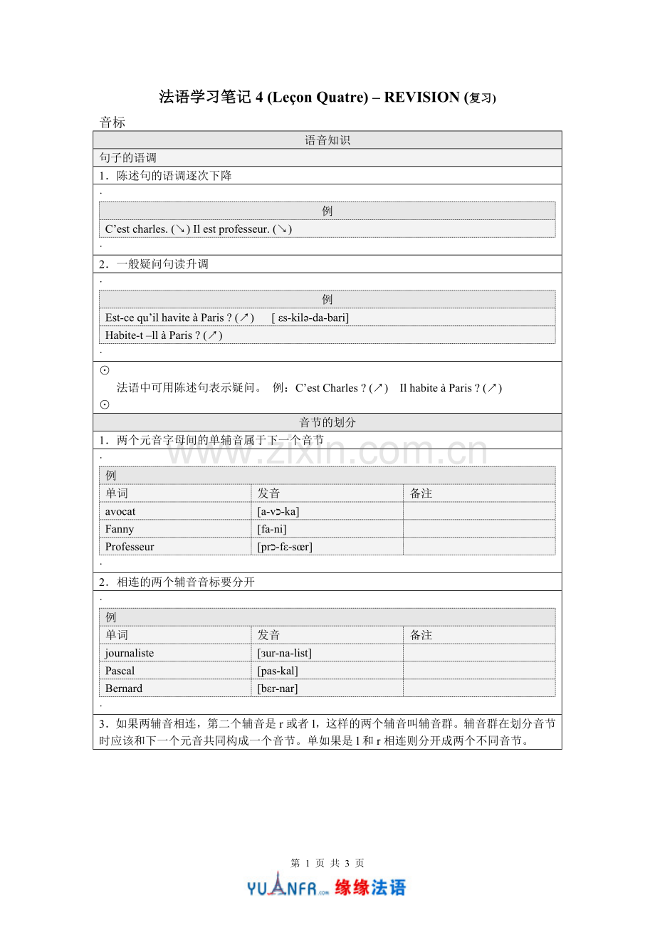 法语学习笔记5.doc_第1页