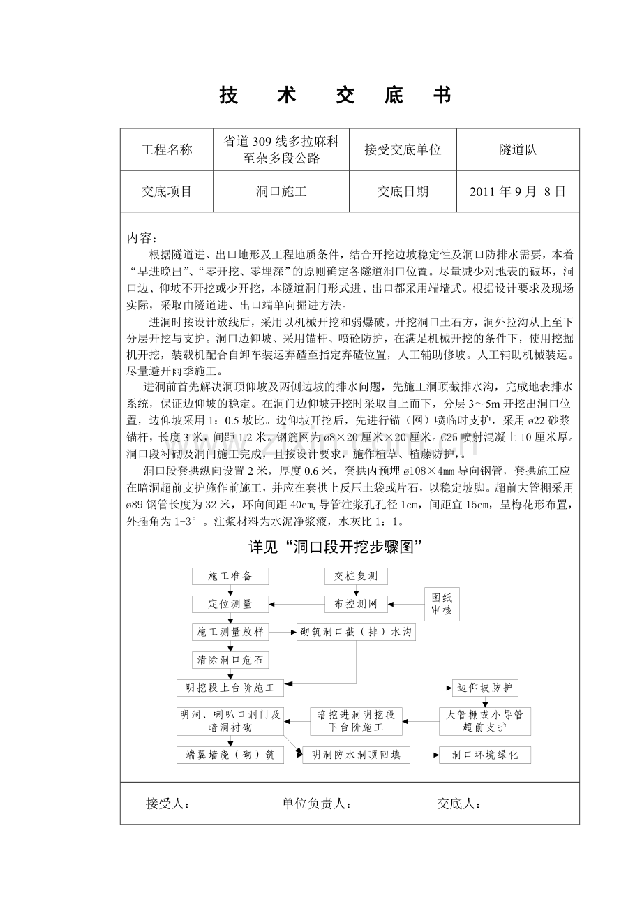 隧道施工技术交底.doc_第1页