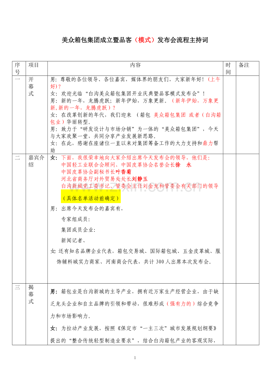 发布会流程(半成品)表格.doc_第1页