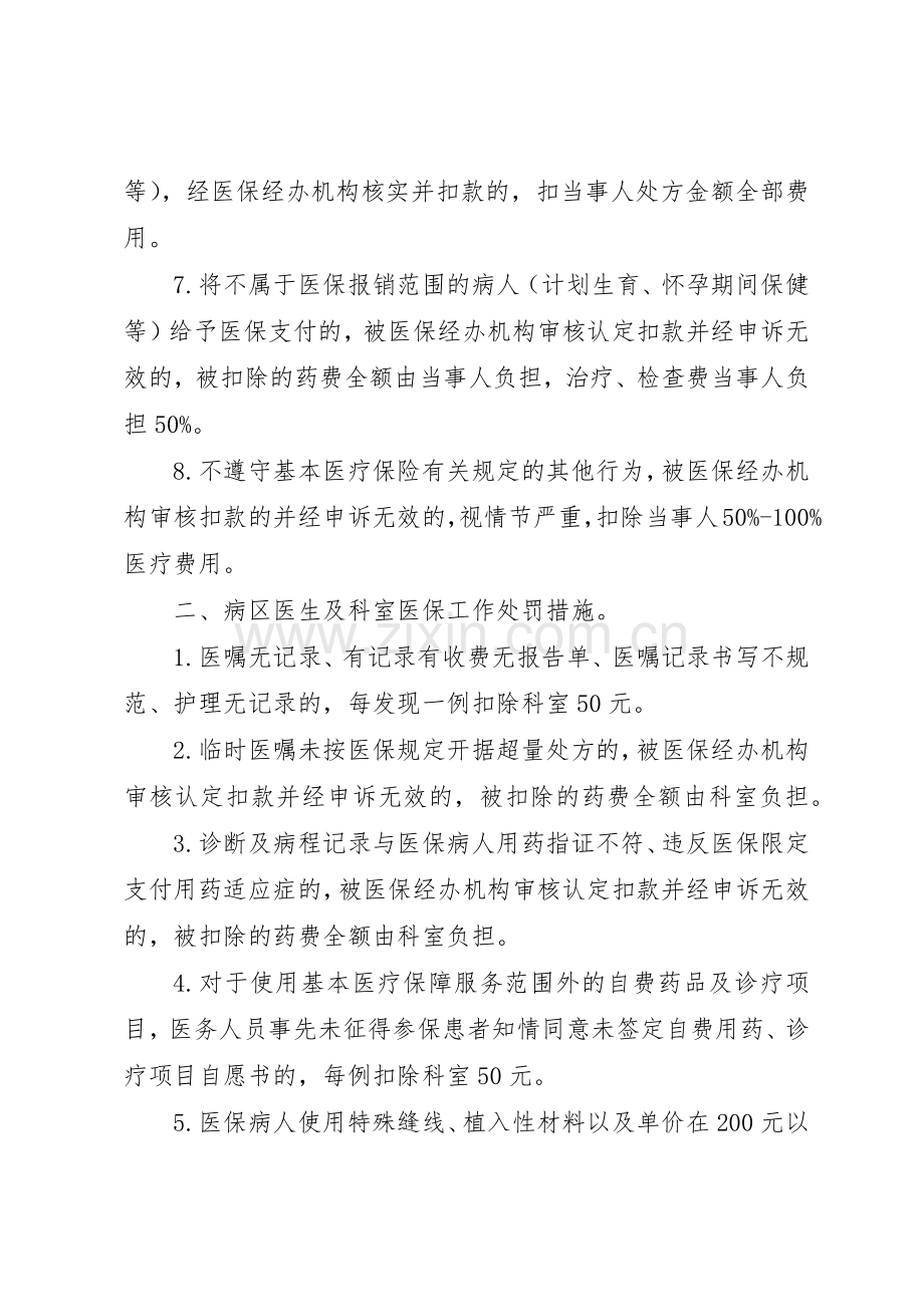 医保考评及奖惩规章制度细则.docx_第2页