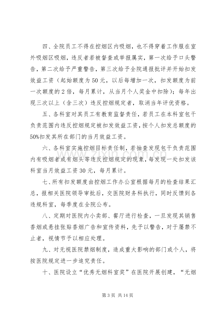 五烈镇卫生院控烟考评奖惩规章制度.docx_第3页