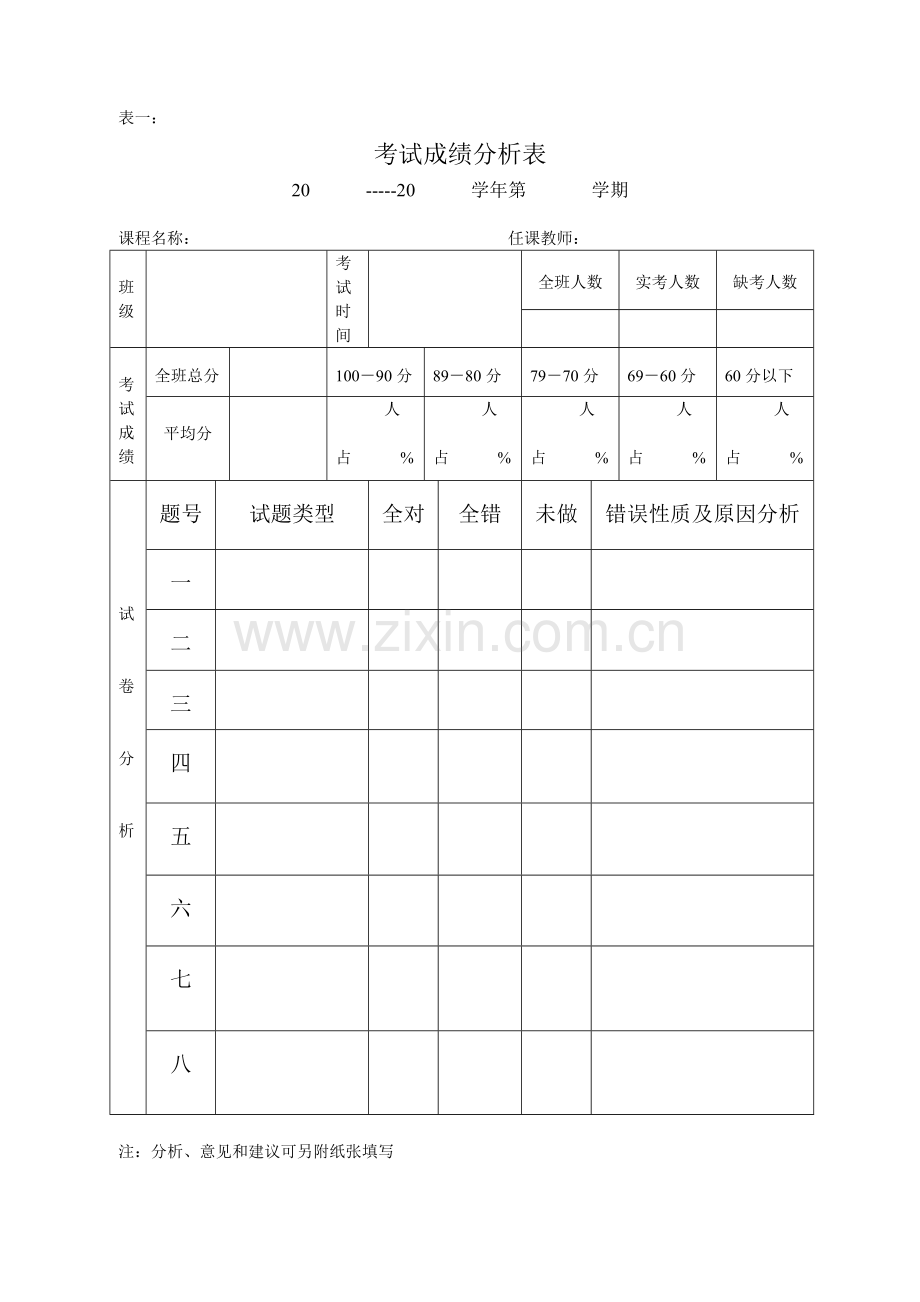 成绩统计表-doc.doc_第1页