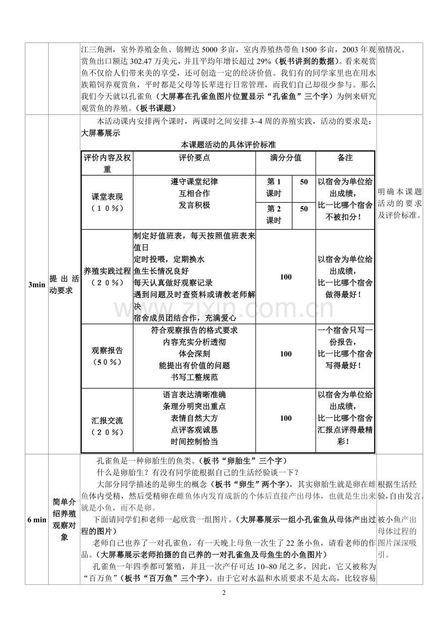 《孔雀鱼的养殖观察》.doc_第2页