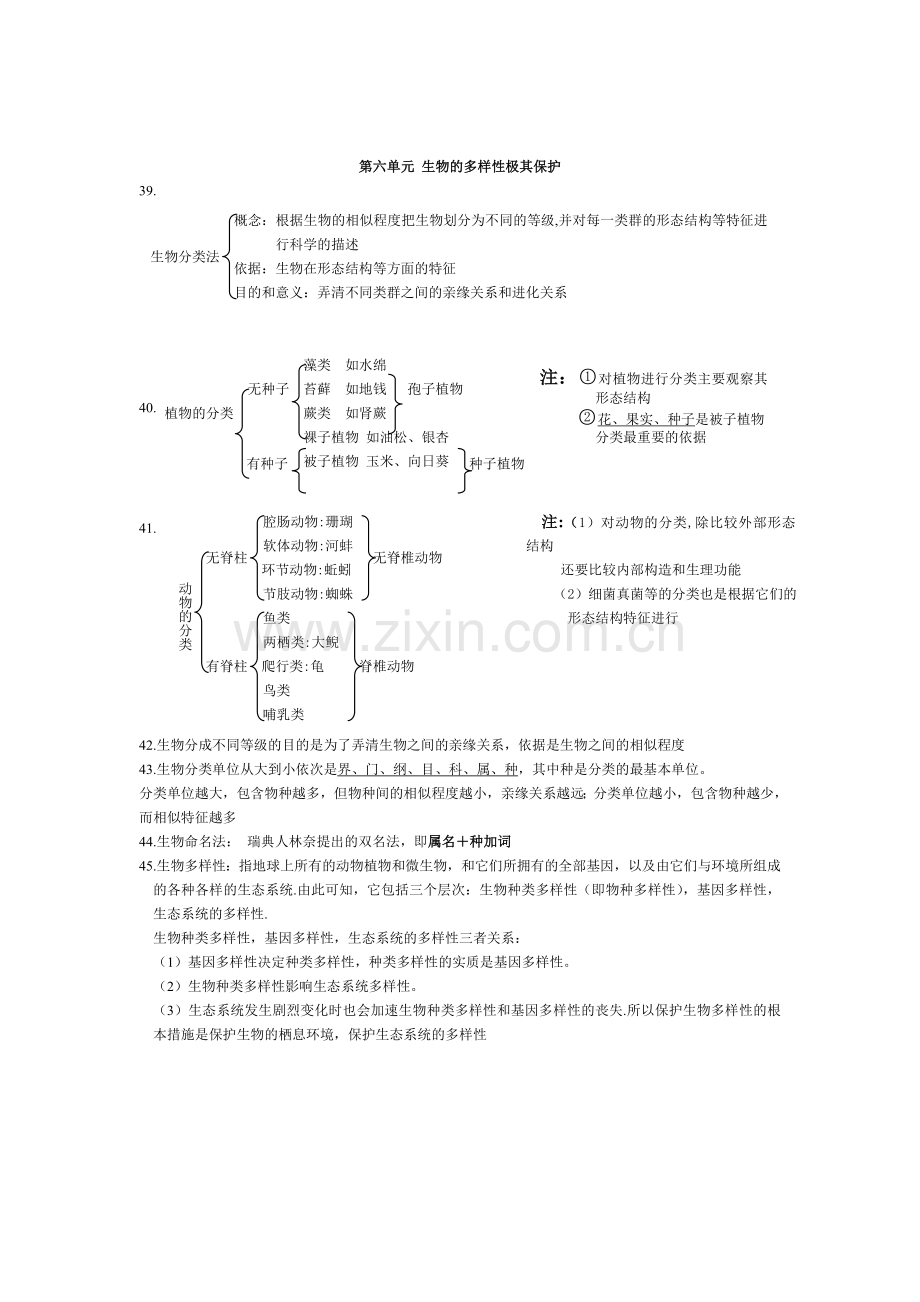 八年级上册生物总复习(知识点汇总).doc_第3页