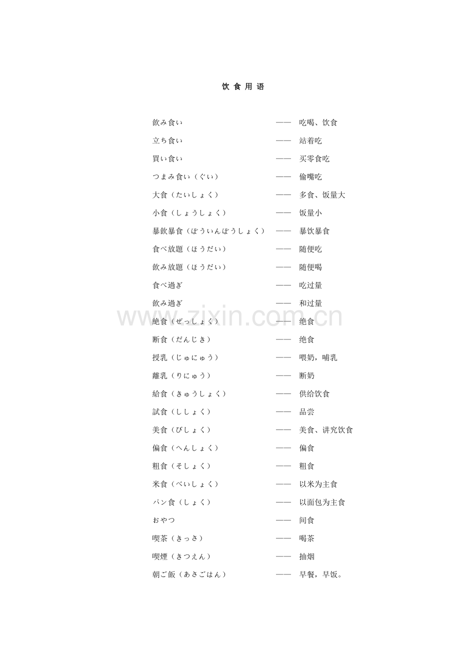 日语高频常用词汇.doc_第1页