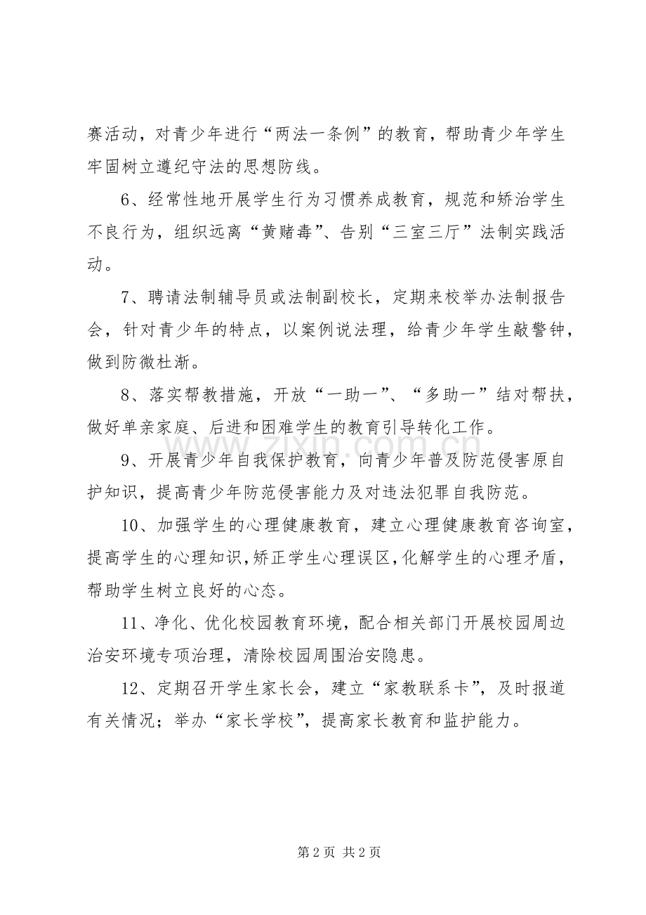 预防青少年违法犯罪工作规章制度预防青少年违法犯罪.docx_第2页