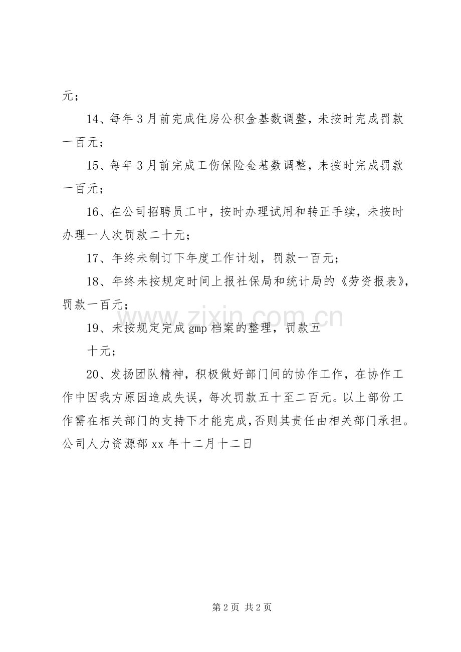 人力资源部管理规章制度(2).docx_第2页