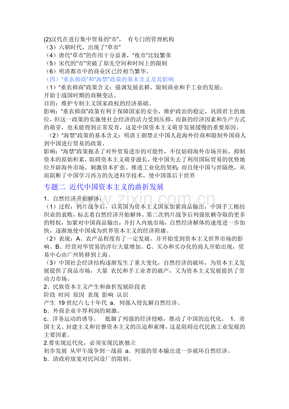 高一历史必修二知识总结.doc_第2页