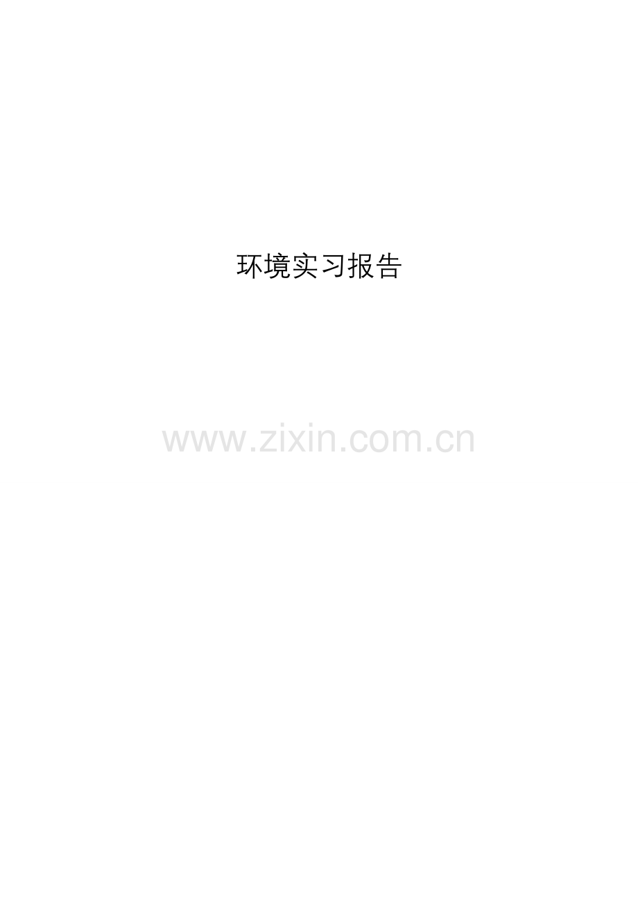 江心洲污水处理厂实习报告.doc_第1页