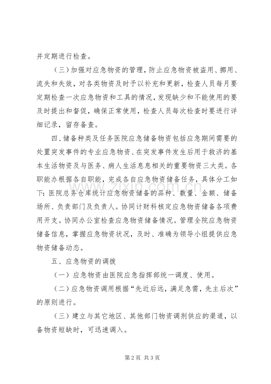 医院应急物资管理规章制度.docx_第2页