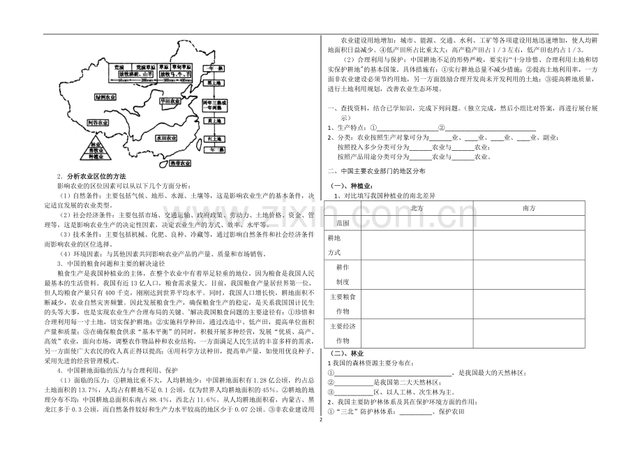 第三单元 第六讲 中国的农业.doc_第2页