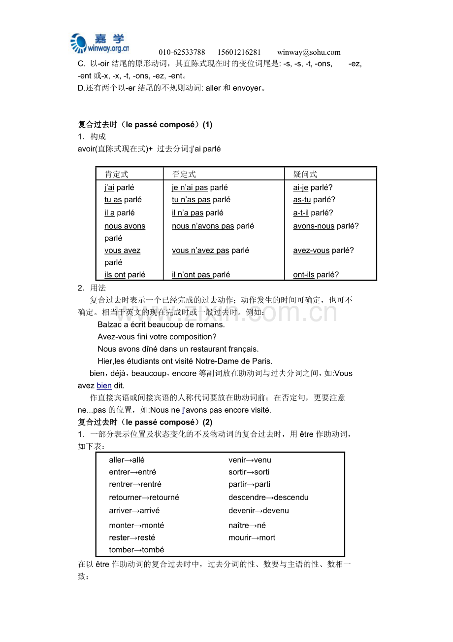 法语语法笔记汇总_1.doc_第2页