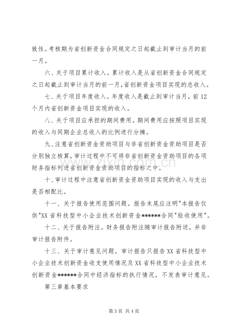 专项审计报告编制要求 .docx_第3页