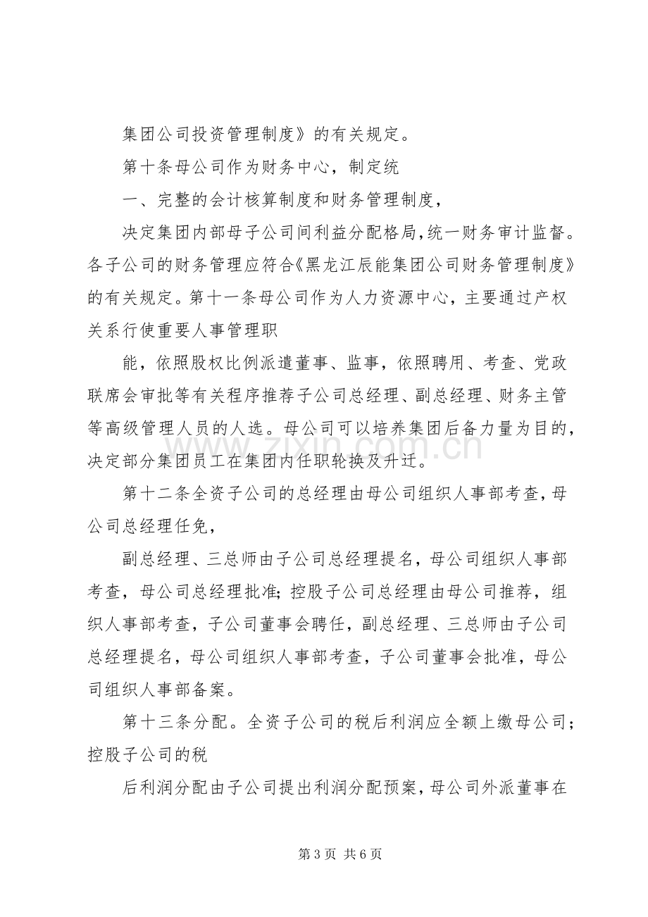 黑龙江辰能集团公司母子公司管理规章制度(修改) ().docx_第3页