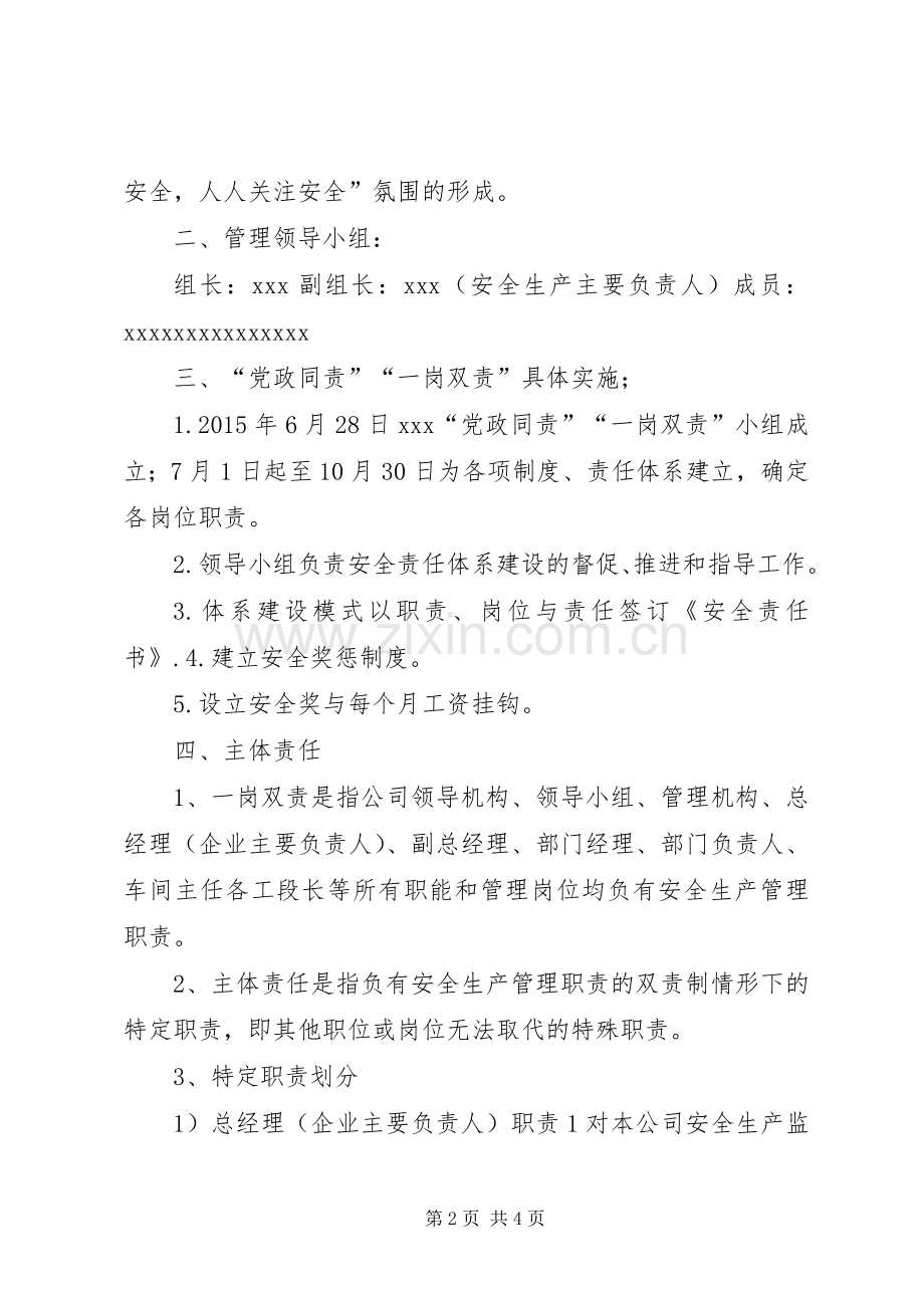 安全生产“党政同责、一岗双责”管理规章制度 .docx_第2页