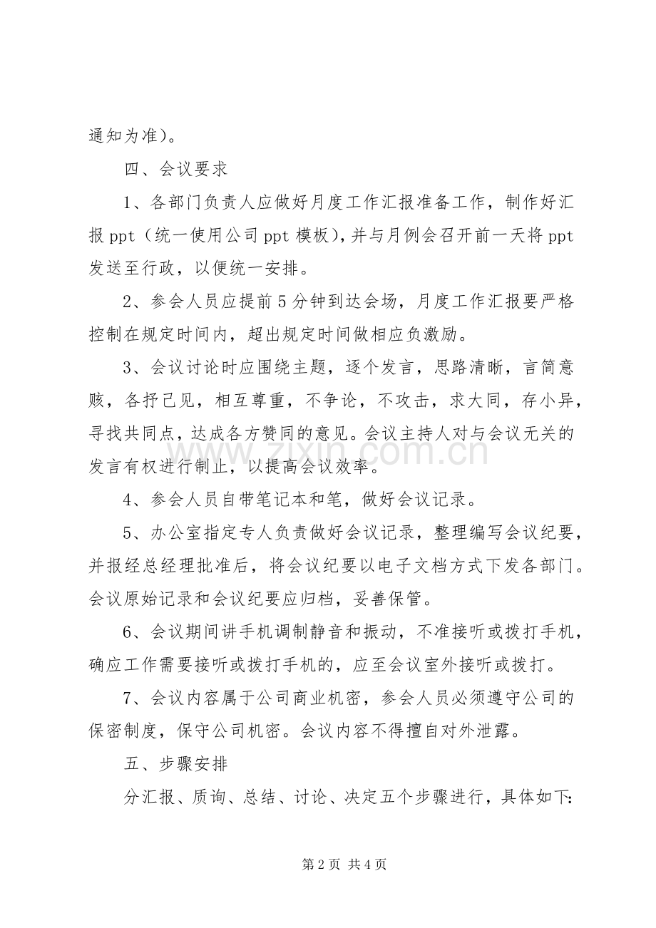 月度例会管理规章制度5篇 .docx_第2页