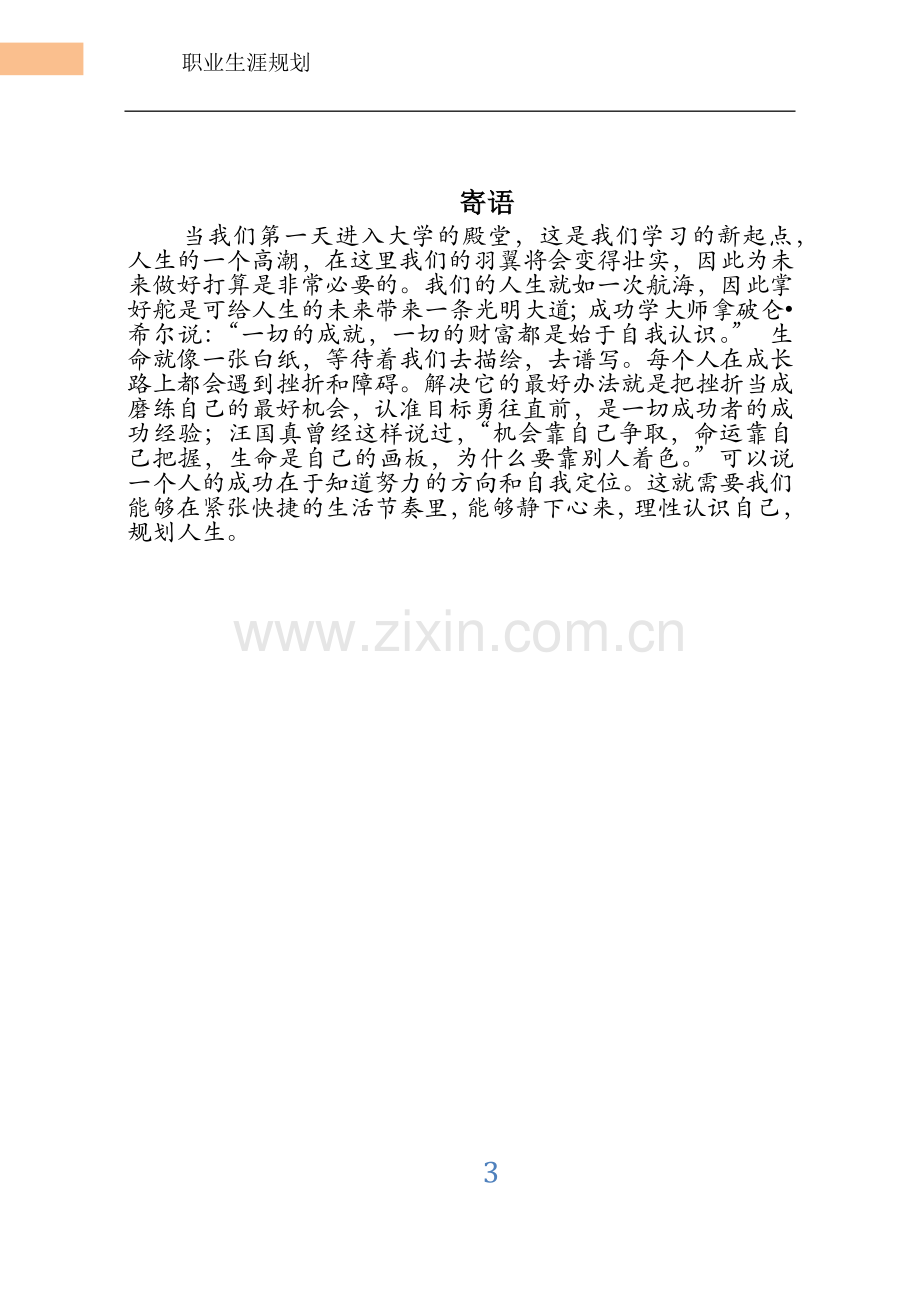 信息管理与信息系统专业职业生涯规划.docx_第3页