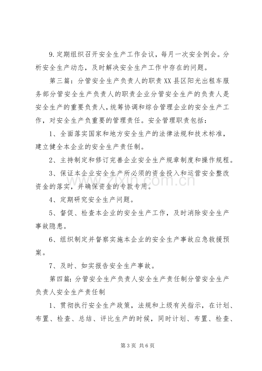 企业分管安全工作负责人安全生产职责要求.docx_第3页