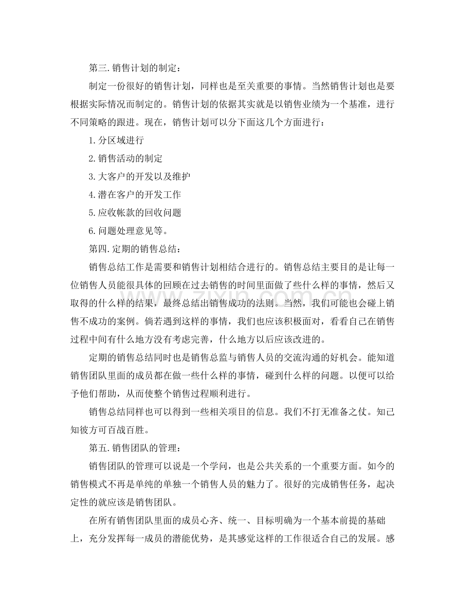 销售总监工作计划【三篇】 .docx_第2页