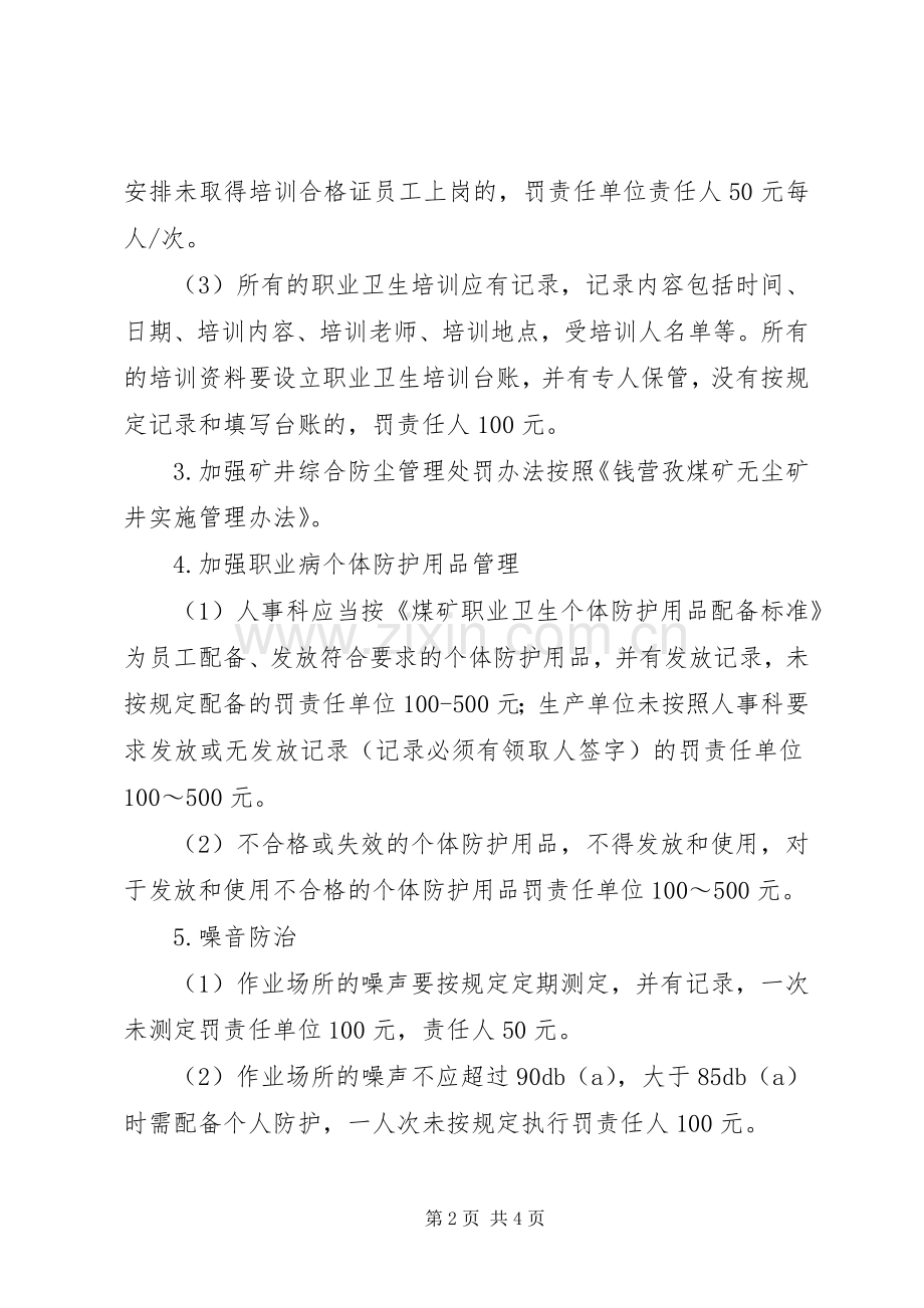 年职业病奖惩规章制度.docx_第2页