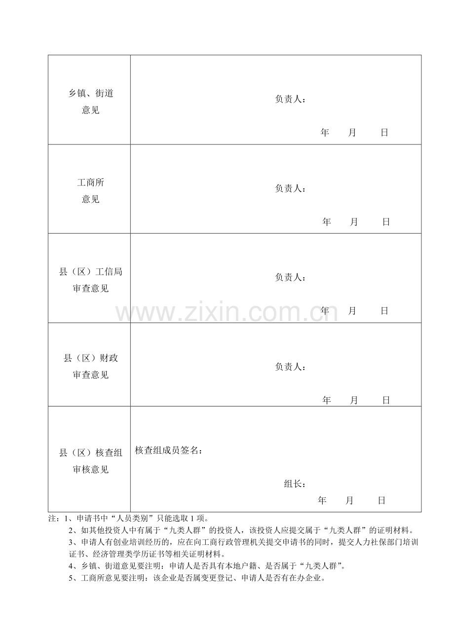 微型企业创业扶持专项资金申请书.doc_第2页