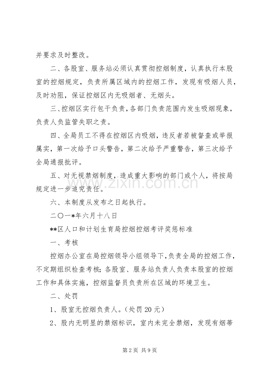 控烟考评奖惩规章制度 .docx_第2页